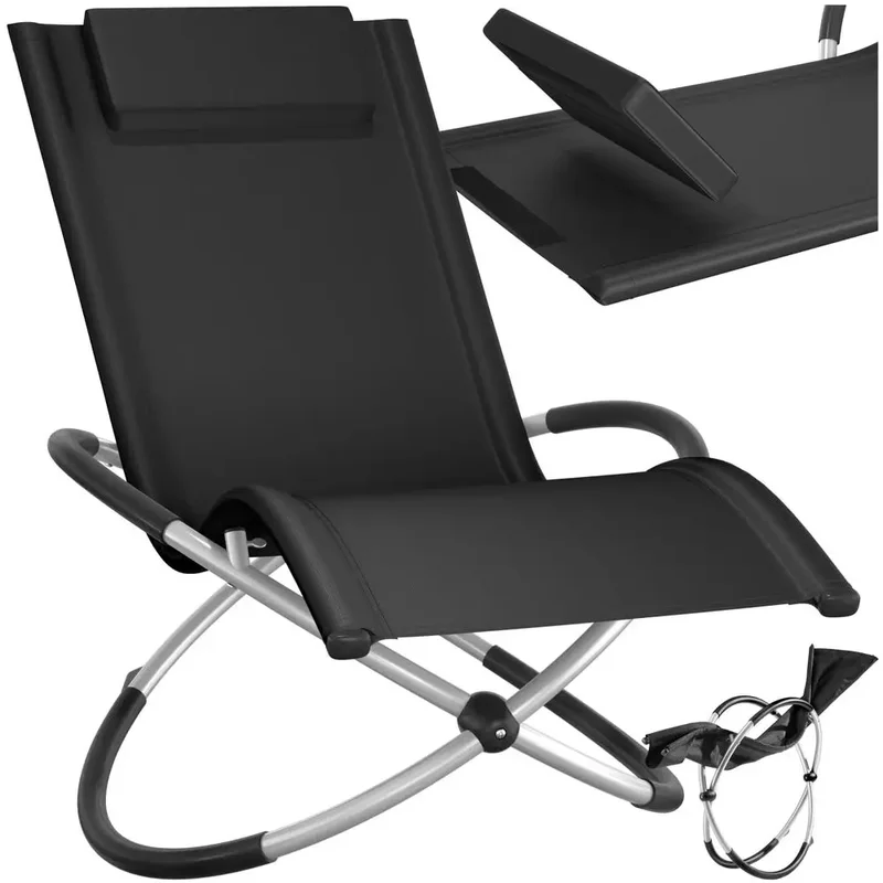 AliExpress - Chaise longue pliante d'extérieur pour jardin, confortable et peu encombrante, avec structure en acier et aluminium, idéale pour la plage