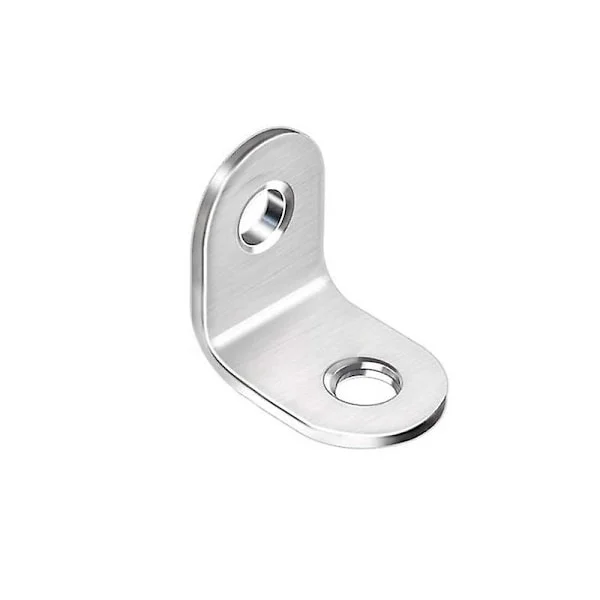 [LCS]10 stk. vinkelbeslag i rustfrit stål L-formet retvinklet beslag 90 graders vinkelbeslag fastgørelse 20*20 mm sølv