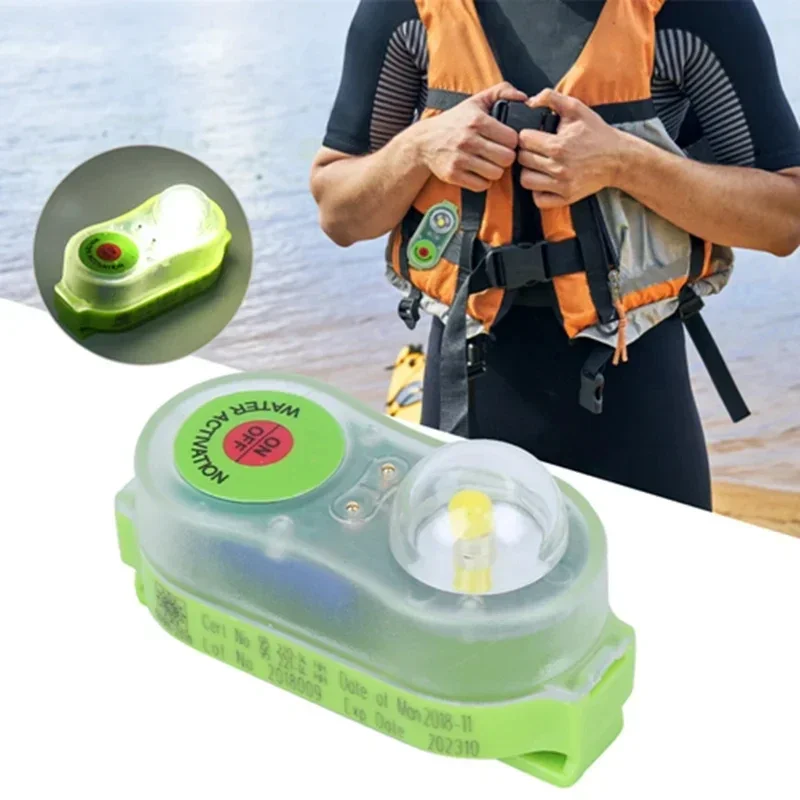 AliExpress - Lampe de gilet de sauvetage à LED activée par l'eau de mer, accessoire de gilet de sécurité auto-éclairant, en plastique étanche pour 