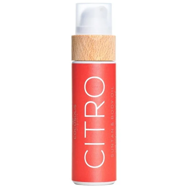 Autobronzant Kehöljy - Cocosolis - Suntan & Keho - 110 ml - Sitruuna-aromi - Öljytekstuur