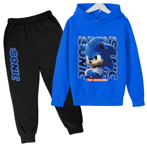Lasten Teinien Sonic The Hedgehog Huppari Collegepuku Sininen Sininen
