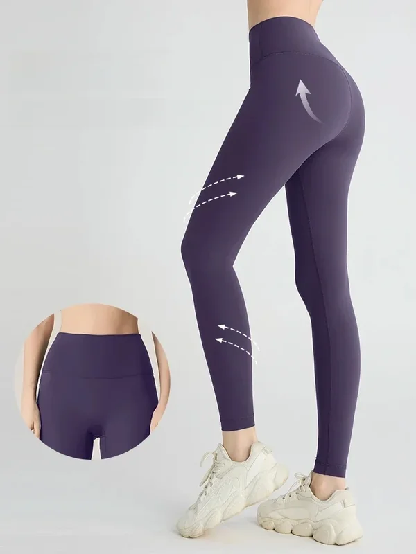AliExpress - Sensation nue Leggings de Yoga femmes taille haute hanche levage Fitness Leggings course cyclisme pantalon respirant sport Leggings