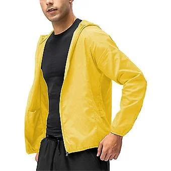 Lett Herre Fritidsjakke Combat Utendørs Turhette Kåpe Topper-r (XL Gul)