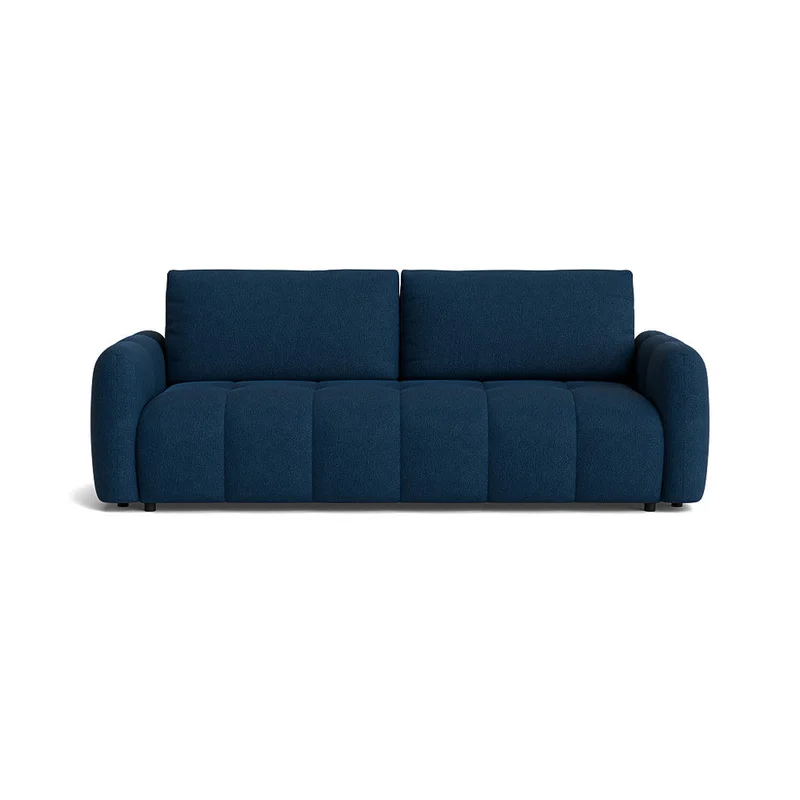 Toscana 3 personers sovesofa, opbevaring - Aragon Blå - 239x107x90 - Praktisk Sofa, Sovesofa med Bonell fjedre, Nozag fjedre & PU Skum - Aragon Blå