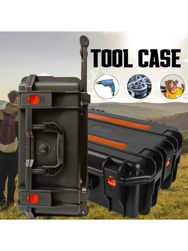AliExpress - Grande boîte à outils avec roues, étui rigide antichoc, chariot à outils portable, boîte de rangement pour outils avec protection de 