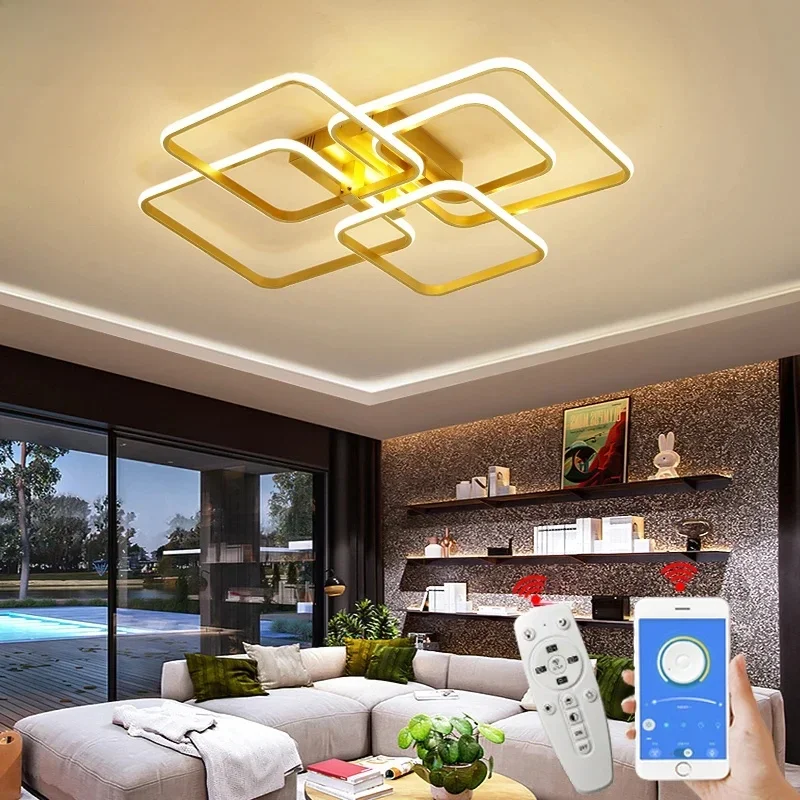 AliExpress - TONDI-Plafonnier LED au Design Moderne, Luminaire Décoratif de Plafond, Idéal pour un Salon, une Chambre à Coucher ou un Bureau, 90/260V
