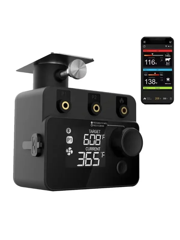AliExpress - Drahtloses Bluetooth-Fleischthermometer PID BBQ Fan Controller Temperaturkontrollsonde für Smoker Kamado Oven