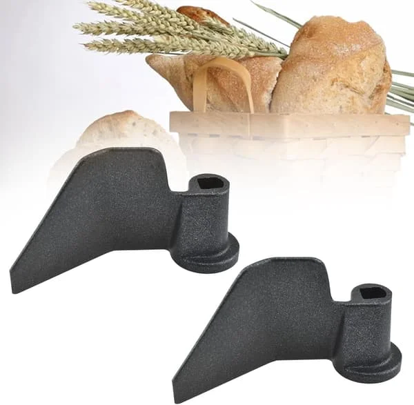 2 brødmaskine æltepagaj, rustfrit stål non-stick brødmaskine pagaj blandingsælteblad udskiftning til de fleste brødmaskiner (sort)