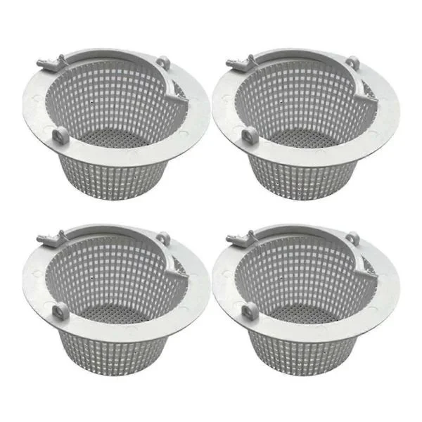Universella Ersättnings Skimmerkorgar Plast Skimmers för Ovanjordisk Pool 4-pack