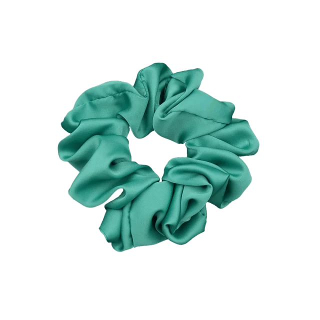 Complement Stor Scrunchie I Sidenimitation Accessoarer & tillbehör Dam Grön