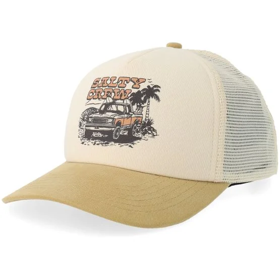 Salty Crew - Beige trucker Czapka Z Daszkiem - Good Times Boys Offwhite/Khaki A-Frame Trucker @ Hatstore