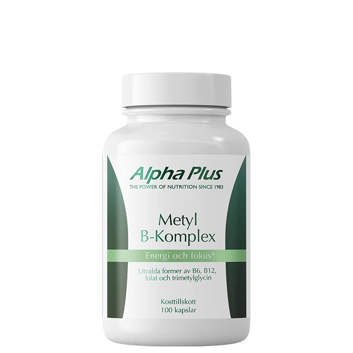 Alpha Plus Metyl B-Vitamin Kompleks 100 kapsler