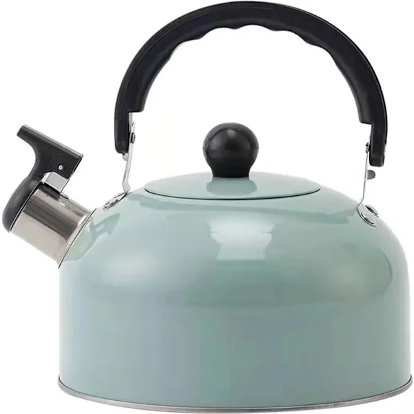 3L Horn Kettle, Espresso Maker, Camping Kettle, Whistling Kettle, Electric Kettle, Boiling Teapot (Green)
