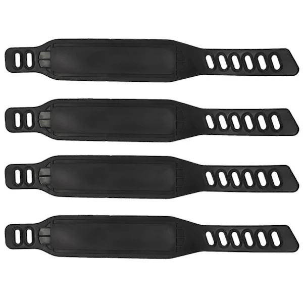 4 Pairs Exercise Bike Pedal Straps Wider Bicycle Pedal Straps for Exercise Bike Stationary Bike