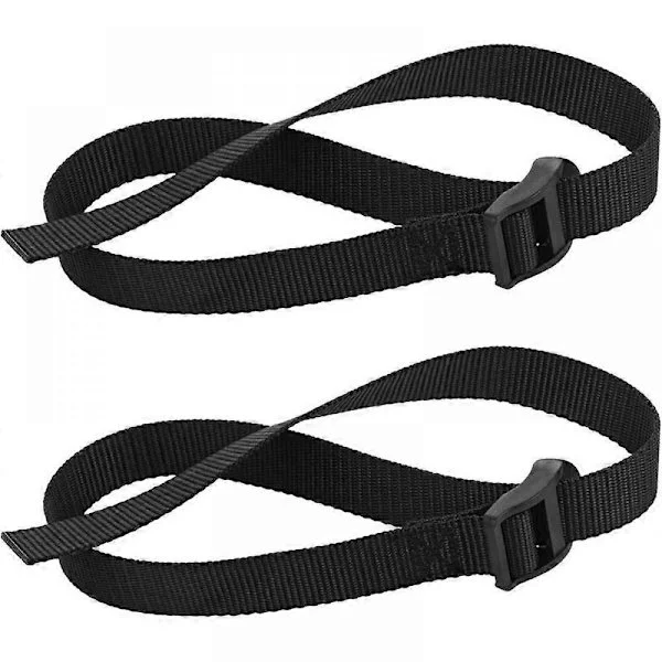 2-pack fotremmar för roddmaskin, justerbara träningsremmar för roddmaskiner