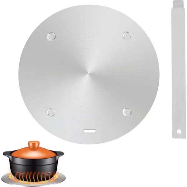 20 cm induktionskogepladeadapter, varmespreder til gaskogeplader, varmespreder til induktionskogeplader, kogepladekonverter