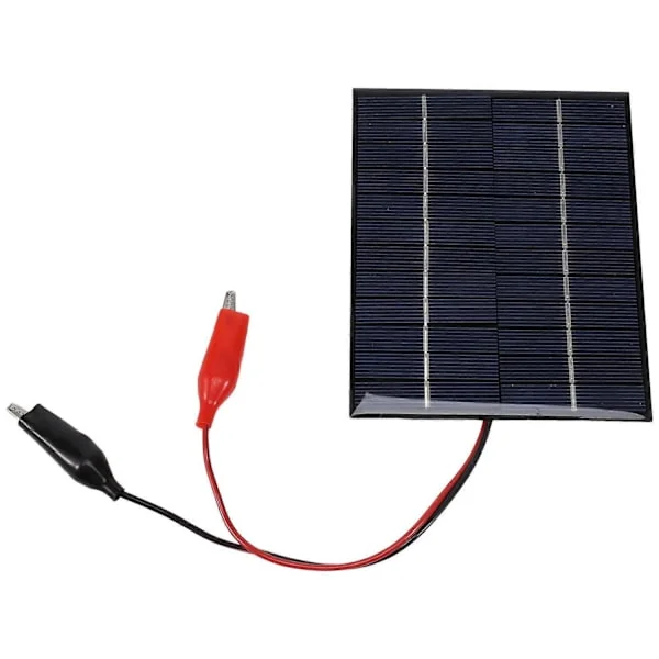Vattentät solpanel 5W 12V Utomhus DIY Solcellsladdare Polykristallina Epoxipaneler 136X110MM för 9-12V Batteriverktyg-Perfet