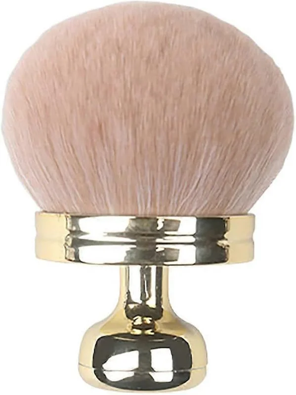 Ekstra Stor Kropsmakeupbørste Til Ben & Bronzer Solcreme Applikator Foundation Oval Med Taske Guld Svamp [DB]