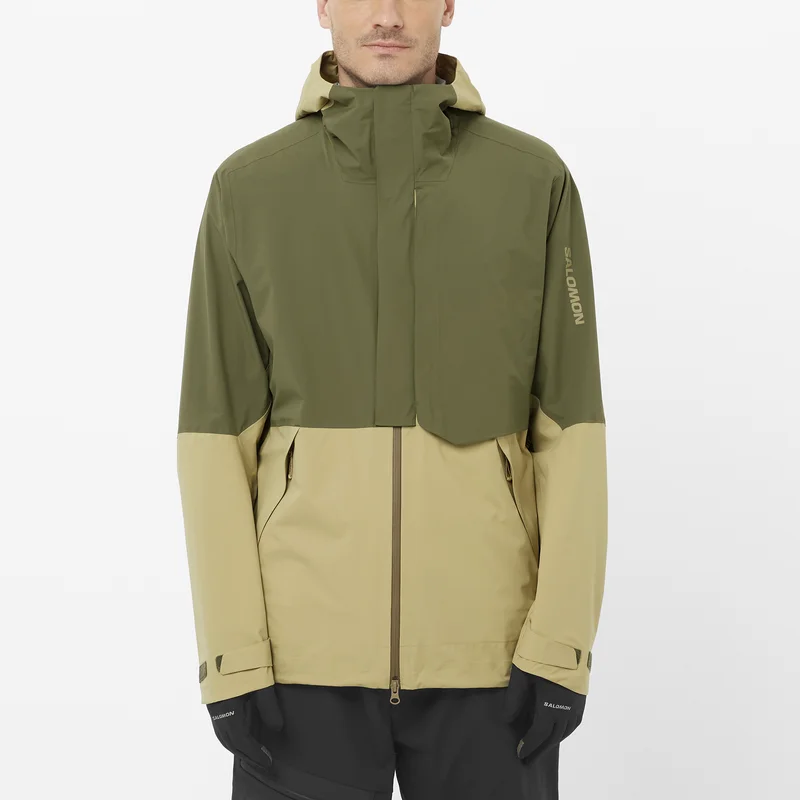 Salomon - Men's Jacket Outerpath Pro 2.5l Jkt M - Gray Green / Grape Leaf