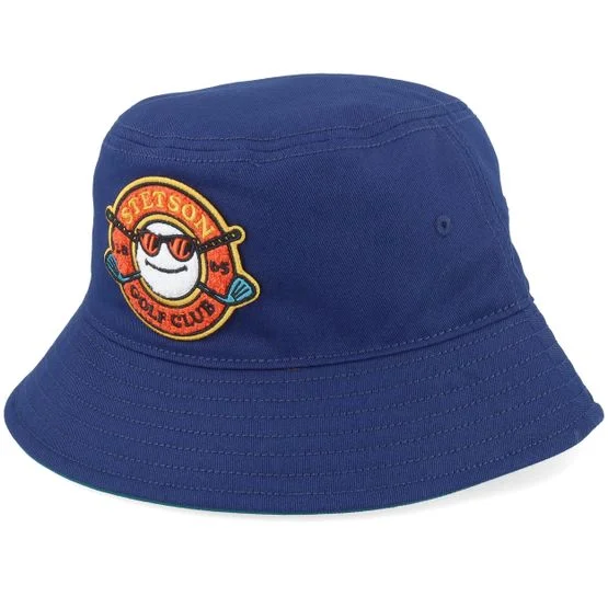 Stetson - Blå bucket Hatt - Golf Club Blue Bucket @ Hatstore