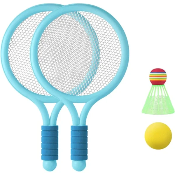 Tennisracketset för barn, med bollar PVC Tennisracket Leksak, för småbarn Barn Utomhus Inomhus Sport Strandaktiviteter,