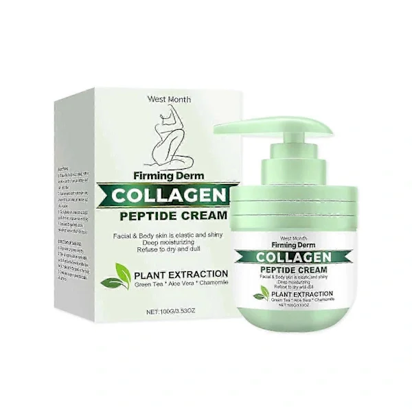 Kollagen Peptid Opstrammende Kropscreme, Kollagen Opstrammende Creme, Kollagen Kropsopstrammende Anti-rynke Creme, Fugtgivende Nærende 1 stk