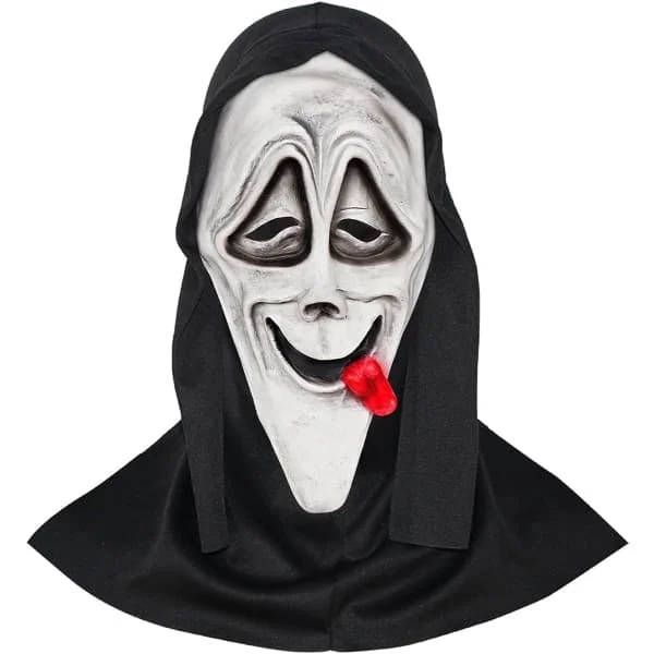 IC keland Scary Ghostface Mask Scream Mask Creepy Halloween Cosplay Prop
