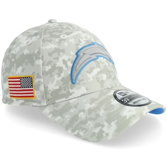 New Era - NFL Camo fitted Keps - Los Angeles Chargers 39THIRTY NFL Salute To Service Camo Fitted @ Hatstore