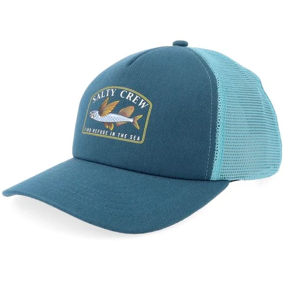 Salty Crew - Black trucker Czapka Z Daszkiem - Good Times Boys Deep Ocean Trucker @ Hatstore