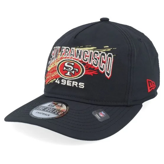 New Era - NFL Svart snapback Caps - San Francisco 49ers Throwback Brush Black Strapback @ Hatstore