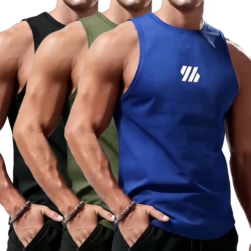 AliExpress - Herren Sport-Weste Sommer Schnelltrocknend Trainings-Tanktop Workout Gym Singlets Männer Fitness-Tops Ärmelloses Shirt Lauf-Tanktop für 