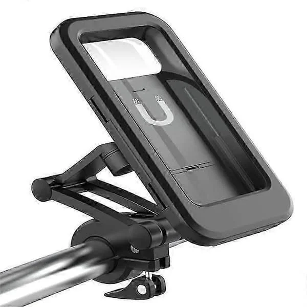 Universell Vanntett Sykkel Motorsykkel Mobilholder for Samsung iPhone Xiaomi Mobiltelefon Styreholder Stativ 360 Justerbart Berøringsskjermdeksel