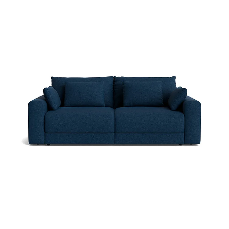 Orlando XL 3 personers sovesofa, opbevaring - Aragon Blå - 255x126x94cm - Sofa, sovesofa - Med Bonell fjedre og praktisk opbevaring