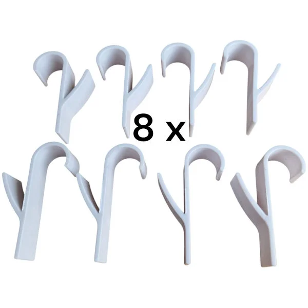 Handdukskrokset 8 - Radiator - Plast - Vit - Radiatorkrokar - Gästhandduk