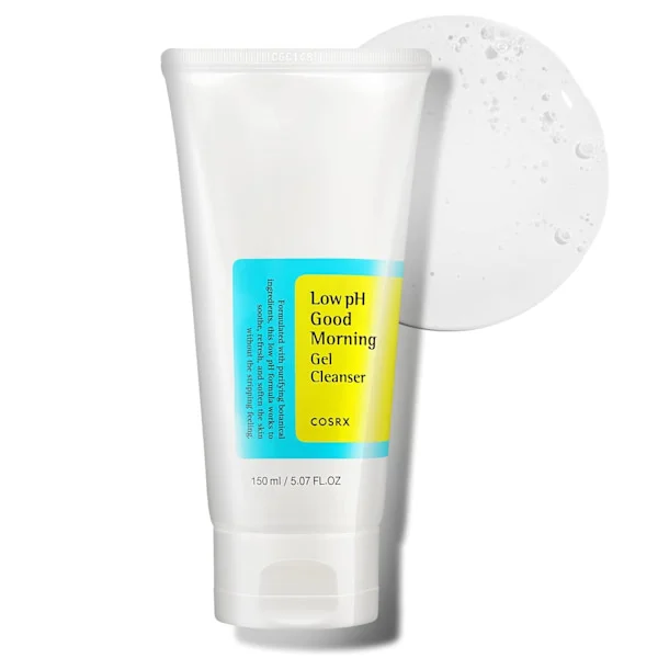 Low pH Good Morning Gel Ansigtsrens, 150 ml, BHA Ansigtsvask, Daglig Mild Ansigtsrens til Følsom Hud, PH Balancerende, Koreansk Hudpleje, Koreansk