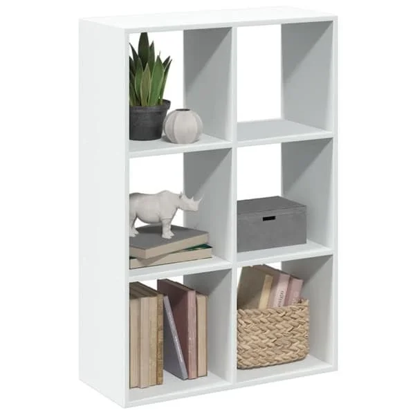 vidaXL Rumsavdelare hylla vit 69,5x29x103,5 cm, hylla, bokhylla, förvaringshylla, bibliotek, 858012