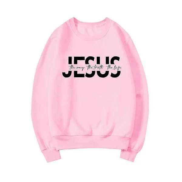 Jesus Vägen Sanningen Livet Sweatshirt Kristen Huvtröja Jesus Gåva Religiösa Tröjor Dam Sweatshirts Kristna Gåvor