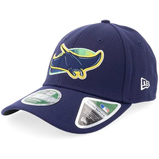 New Era - MLB Blau flexfit Cap - Tampa Bay Rays MLB Player Replica M-Crown 39THIRTY Dark Royal Stretch Fit @ Hatstore