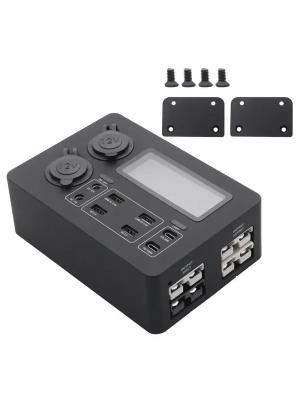 AliExpress - Mini-boîtier de distribution d'alimentation 12V DC avec 4 prises Anderson, 6 ports USB et 2 prises 12V pour moto, remorque, chasse, 