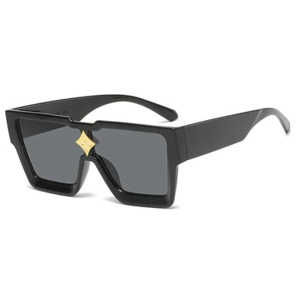 Exclusive Sunglasses with Gold Detail Black