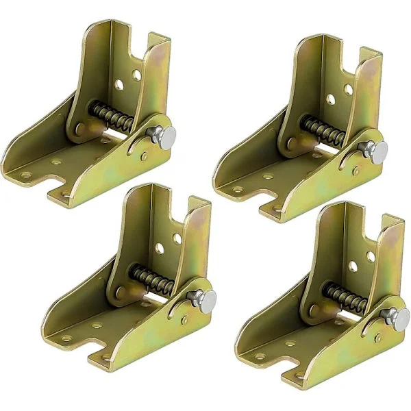 Adjustable Folding Table Leg Hinges with Self-Locking Mechanism Compatible with Workbenches and Folding Tables