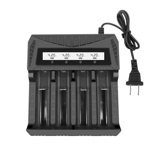 USB 18650 Batterilader LCD-skjerm for 1.2v-3.7v Dobbel/Trippel A Batteri