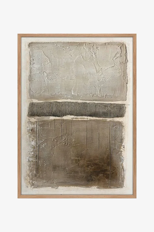 Malerifabrikken - Art Structure 1 / 50x70 Cm / Eik ramme - Beige - Bilder & skilt - Fra Homeroom