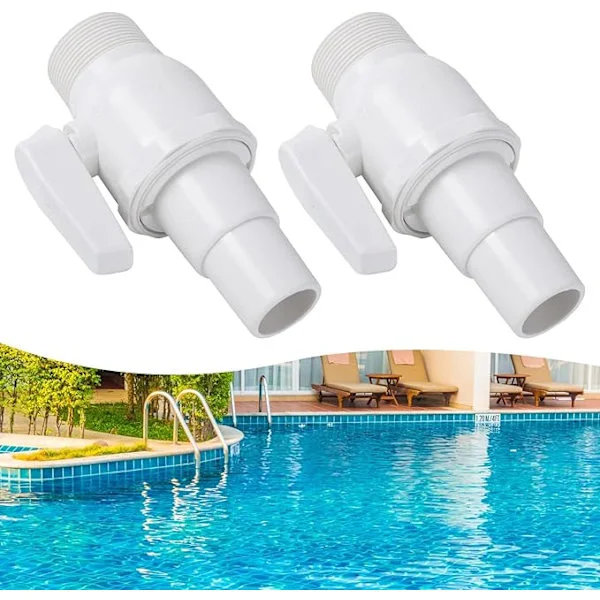 2-pack avstängningsventiler för pool, avstängningsventiler för pool, Swimmi