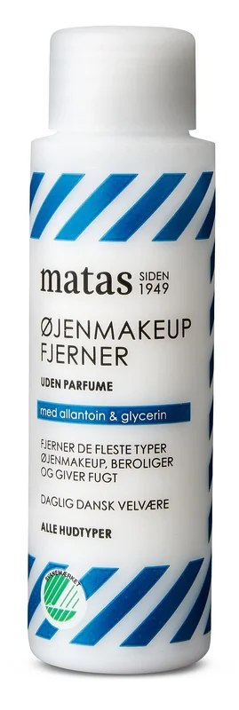 5 for 70,-, Matas Striber Øjenmakeupfjerner til Alle Hudtyper Uden Parfume 40 ml, Hudpleje, Renseprodukter, Øjenmakeupfjerner