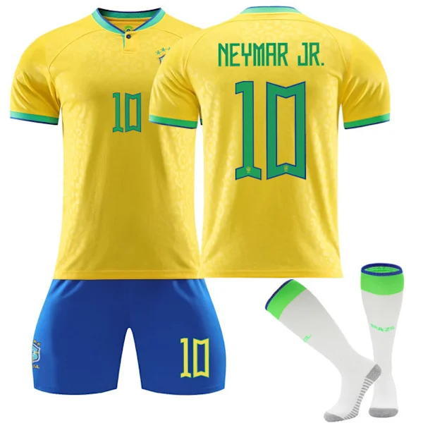 Brasil drakt nr. 10 Neymar drakt fotballdrakt for barn