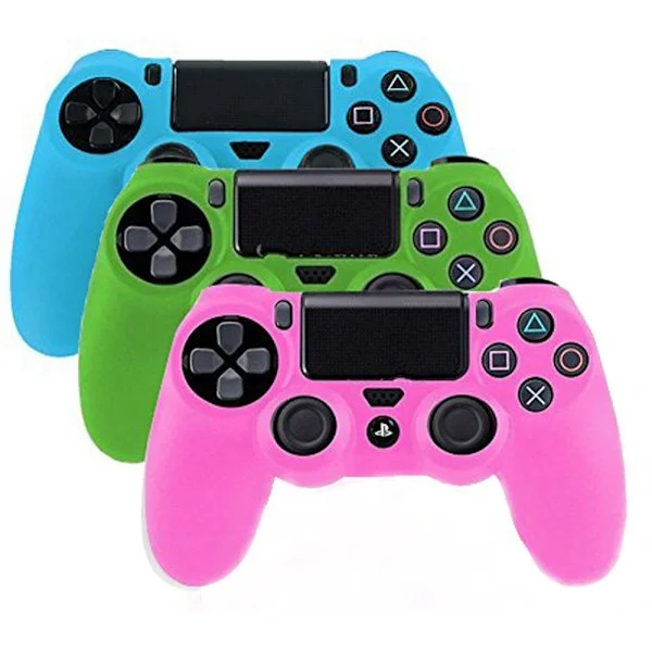 3-pak Lysende PlayStation 4 Controller PlayStation 4 Gamepads PS4 Controller Silikone Beskyttende Skin Case