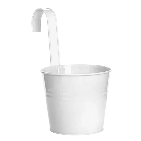 Hengende Blomsterpotte Hagepotter Balkong Plantekasse Metall Jern Bøtteholder Balkong
