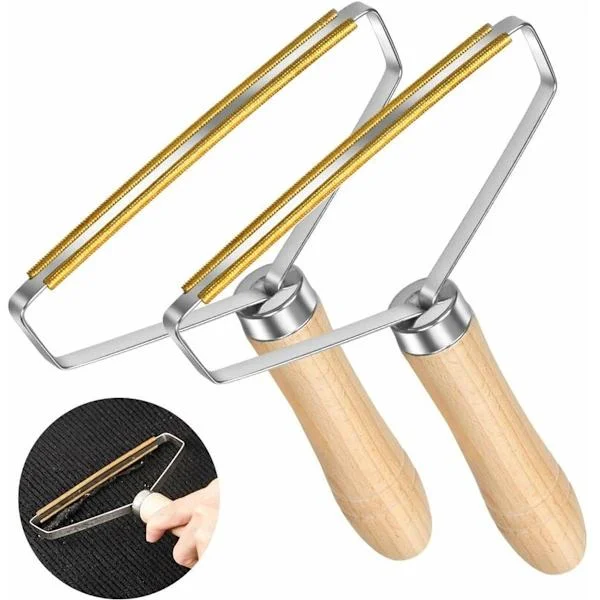 Manual lint remover for pet hair - portable for coats, sweaters, carpets, sofas