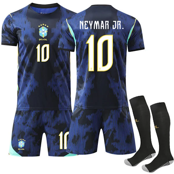 World Cup 2026 Brazil Home Jersey Kids Football Jersey Vinicius No. 10 Neymar Neymar-FA- Neymar